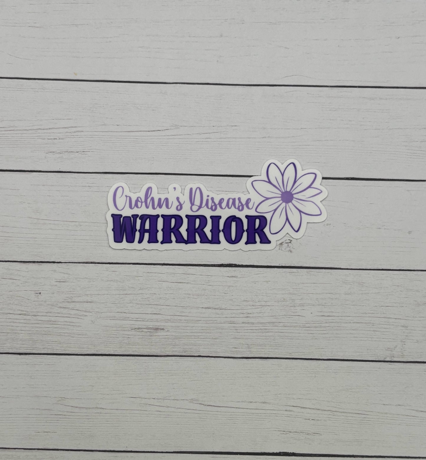 Crohn's Disease Warrior Flower Sticker