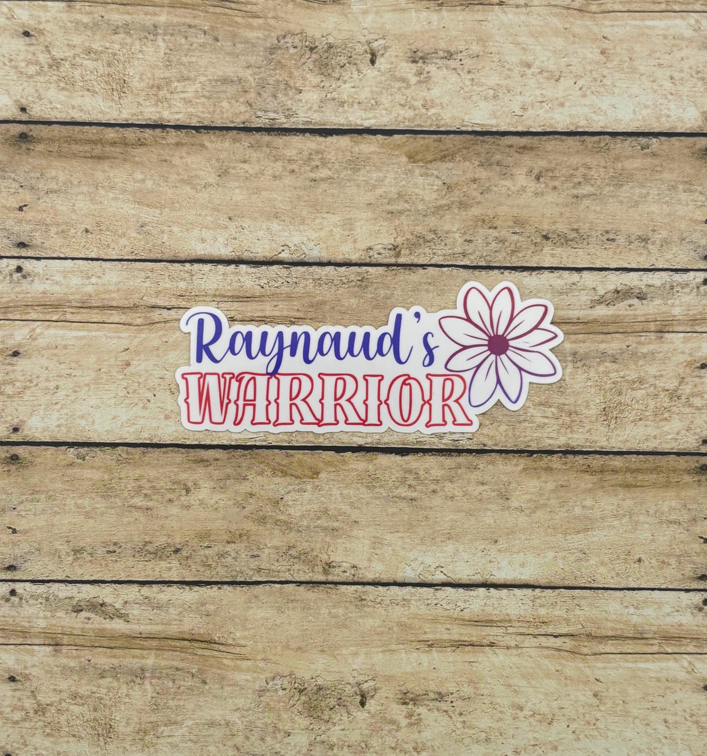 Raynaud's Warrior Flower Sticker
