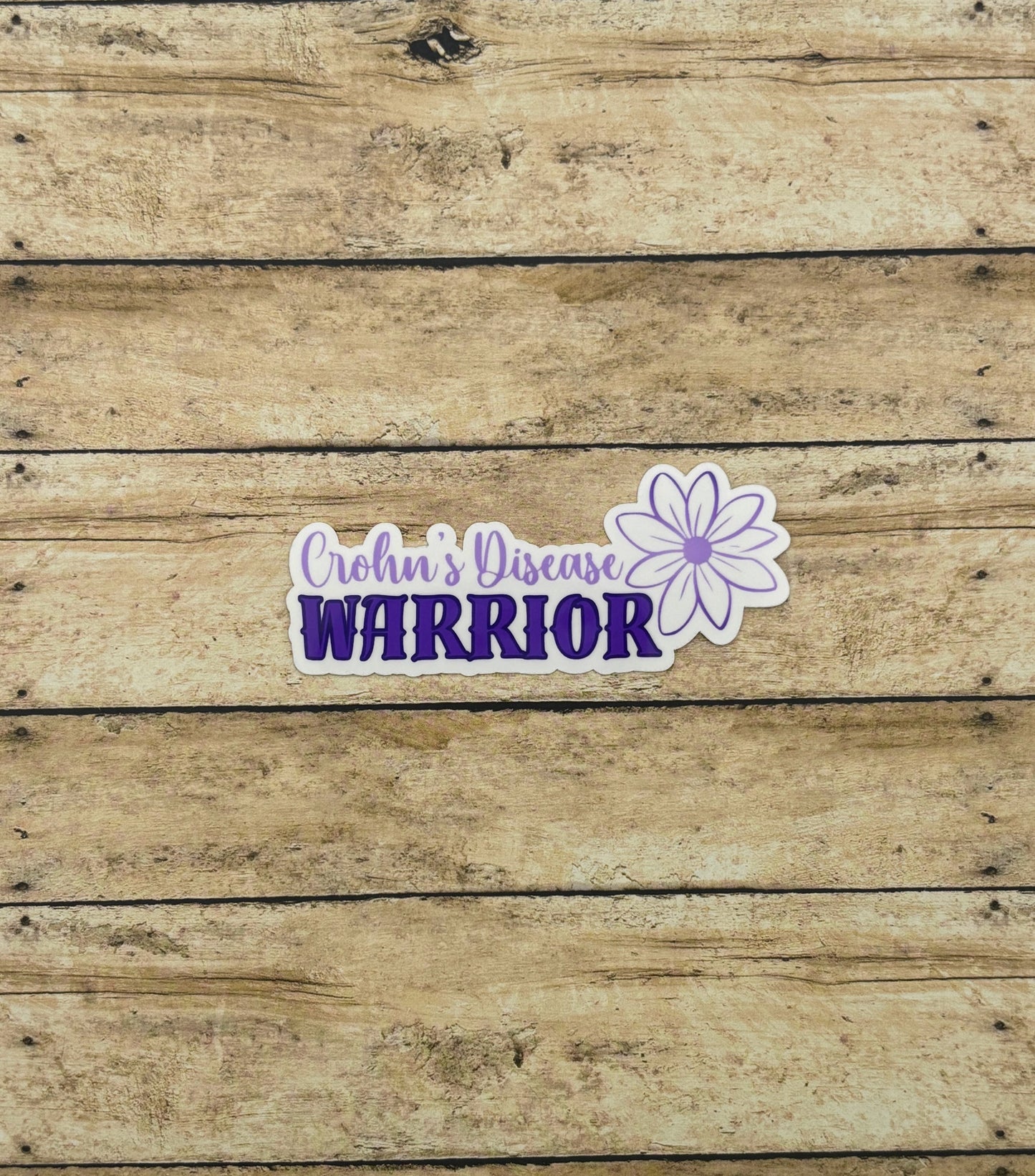 Crohn's Disease Warrior Flower Sticker
