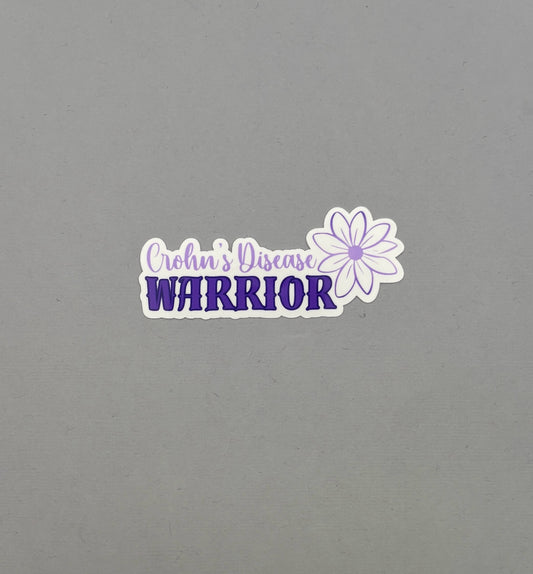 Crohn's Disease Warrior Flower Sticker