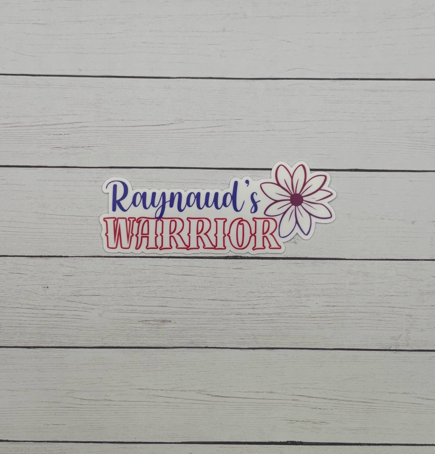 Raynaud's Warrior Flower Sticker