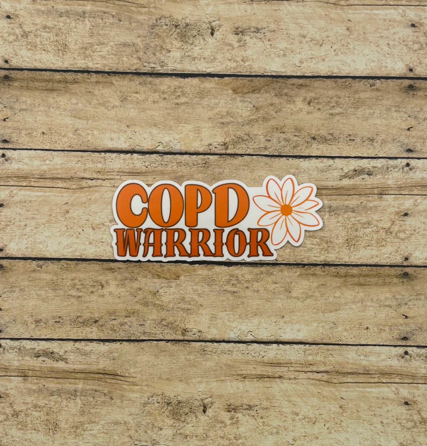 COPD Warrior Flower Sticker