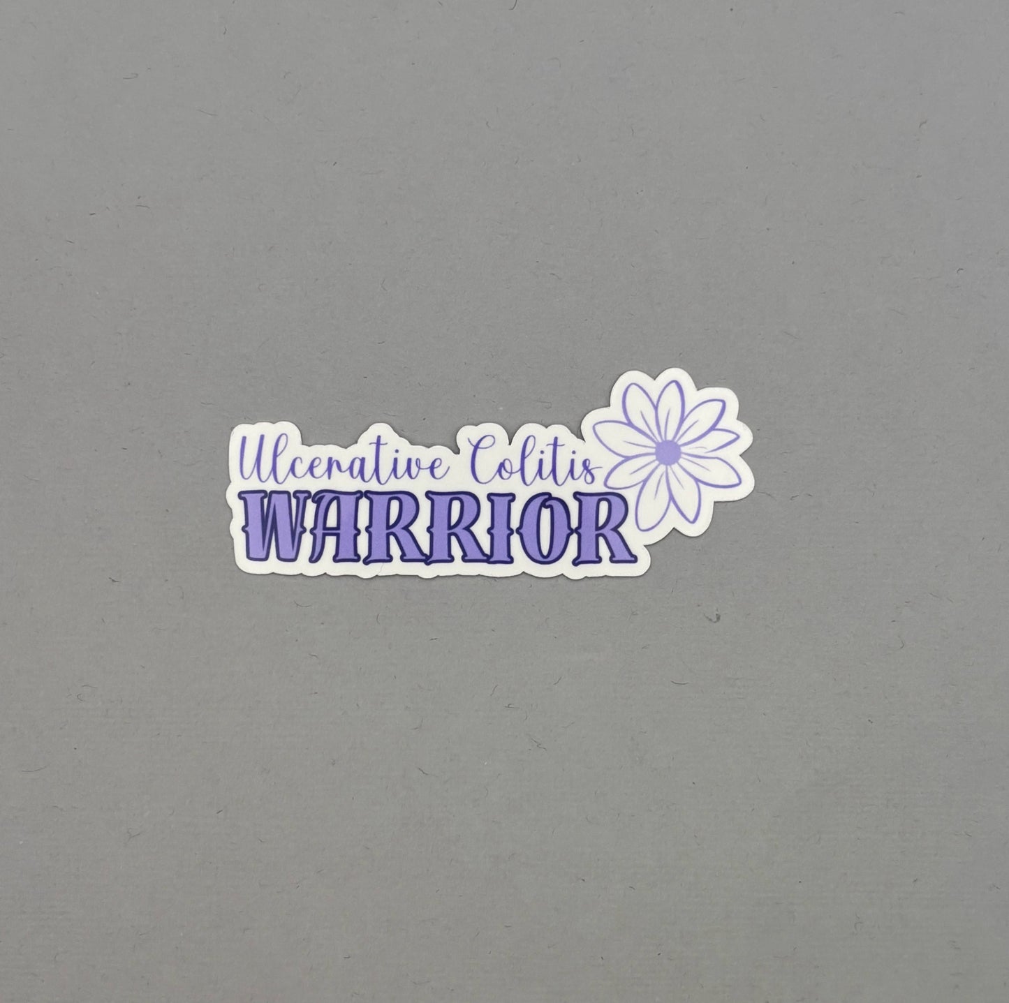 Ulcerative Colitis Warrior Flower Sticker