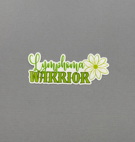 Lymphoma Warrior Flower Sticker