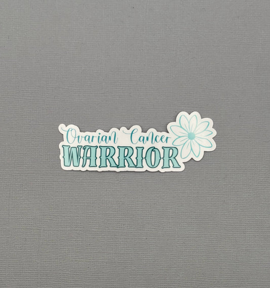 Ovarian Cancer Warrior Flower Sticker