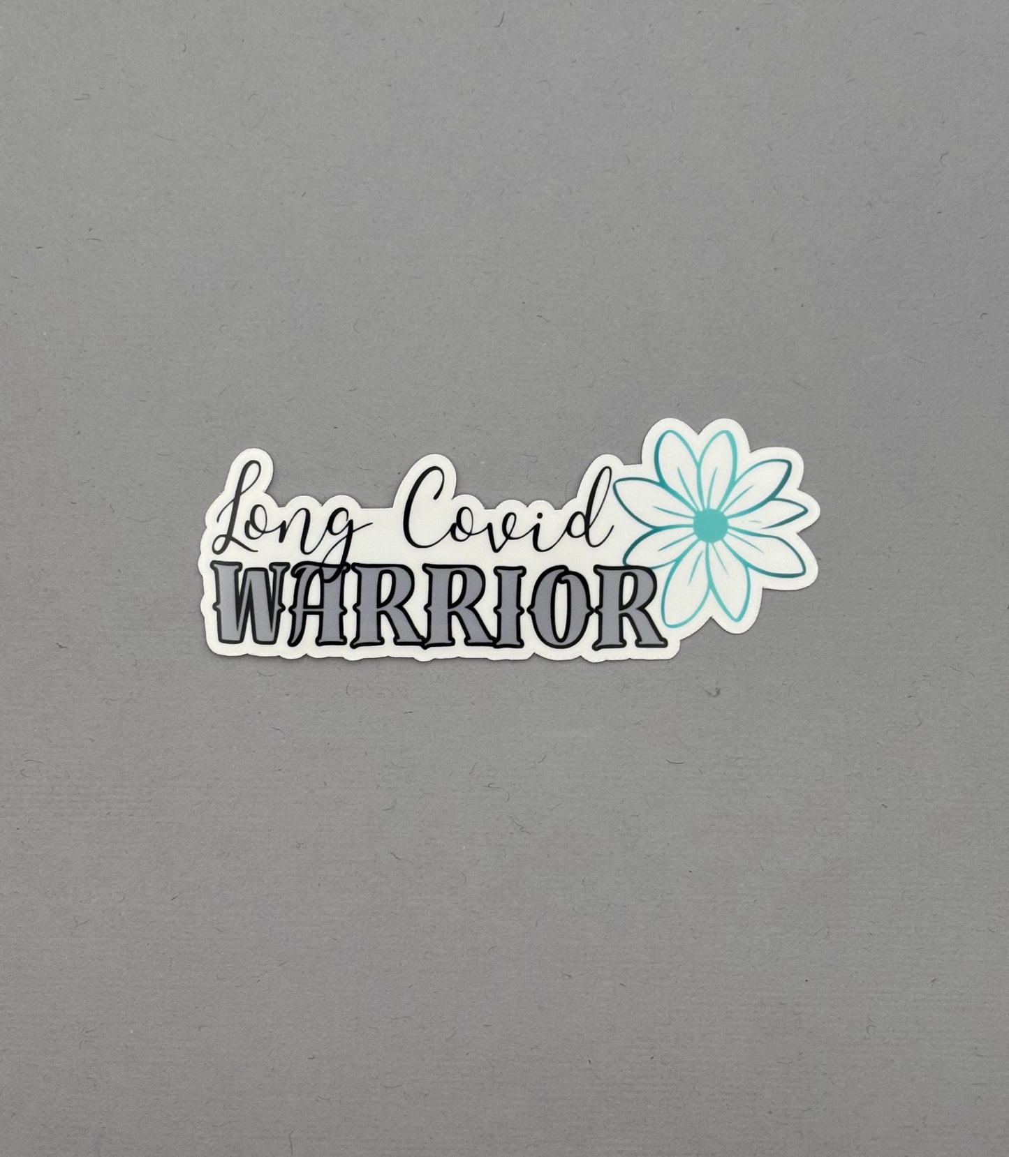 Long Covid Warrior Flower Sticker