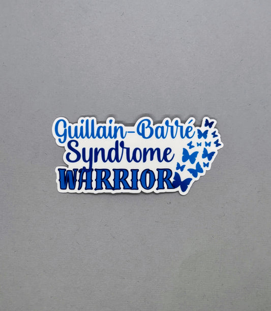 Guillain-Barre Syndrome Warrior Butterflies Sticker