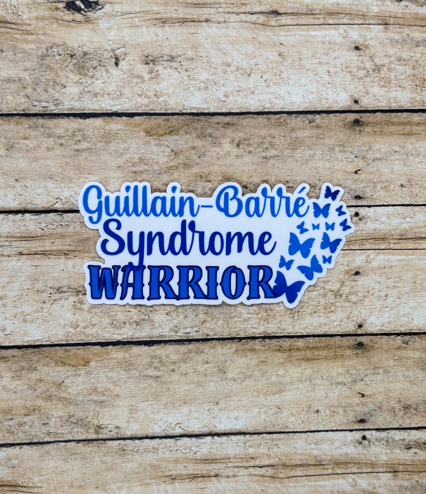 Guillain-Barre Syndrome Warrior Butterflies Sticker