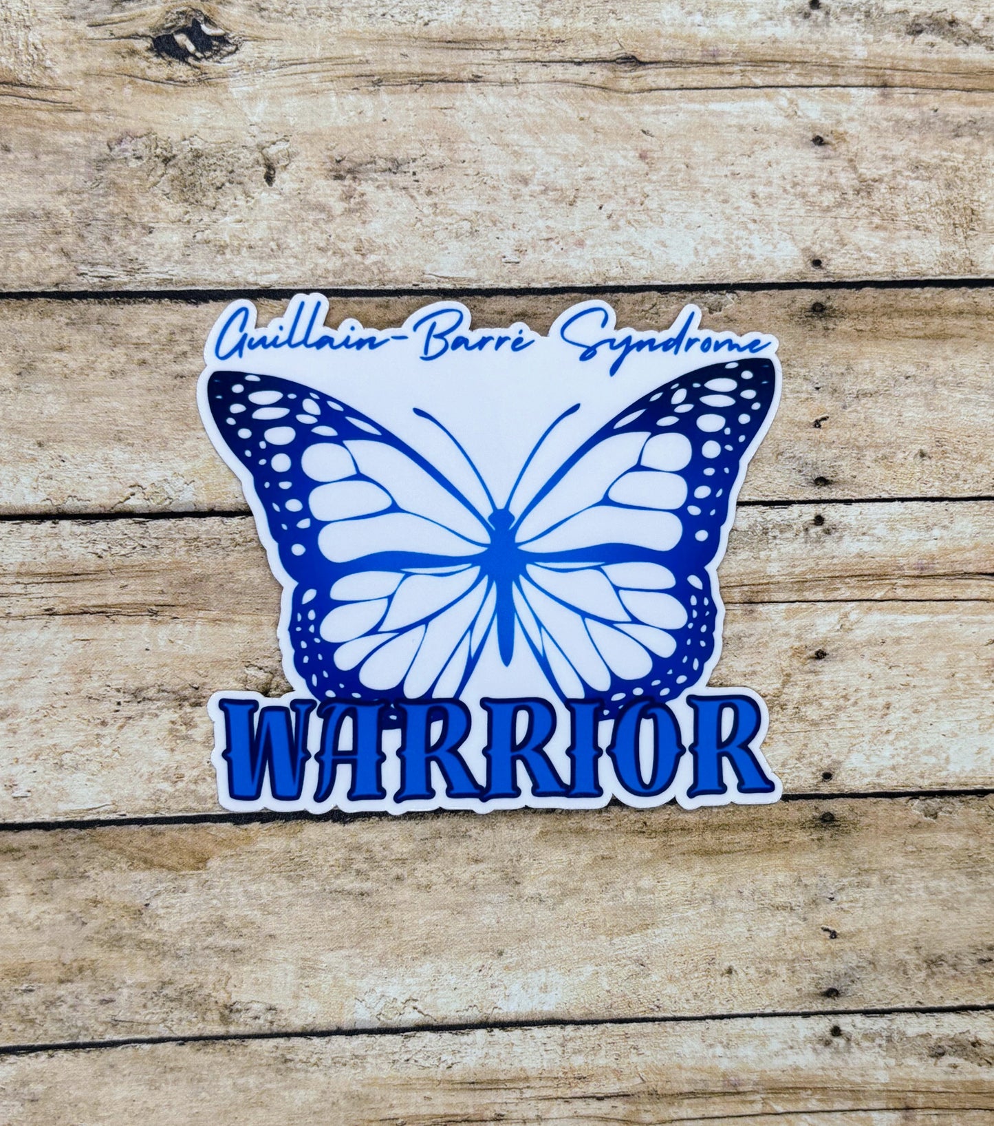 Guillain-Barre Syndrome Warrior Butterfly Sticker