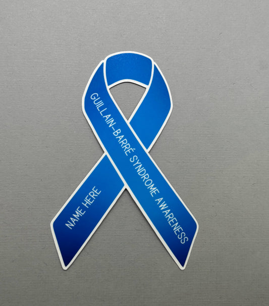 Guillain-Barre Syndrome Awareness Custom Ribbon Sticker