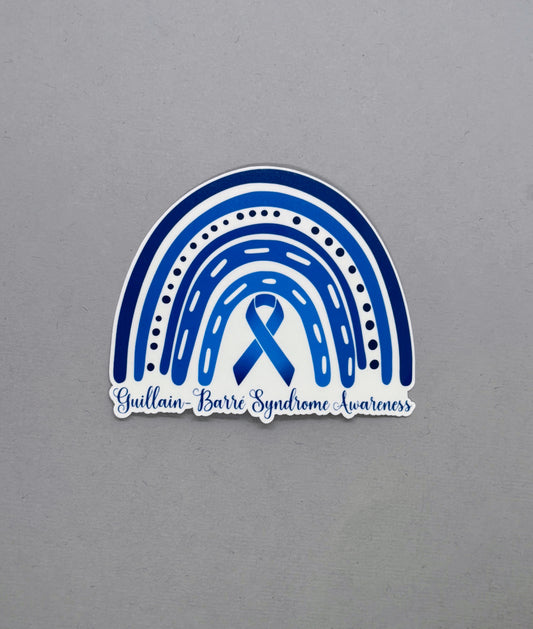 Guillain-Barre Syndrome Awareness Rainbow Sticker