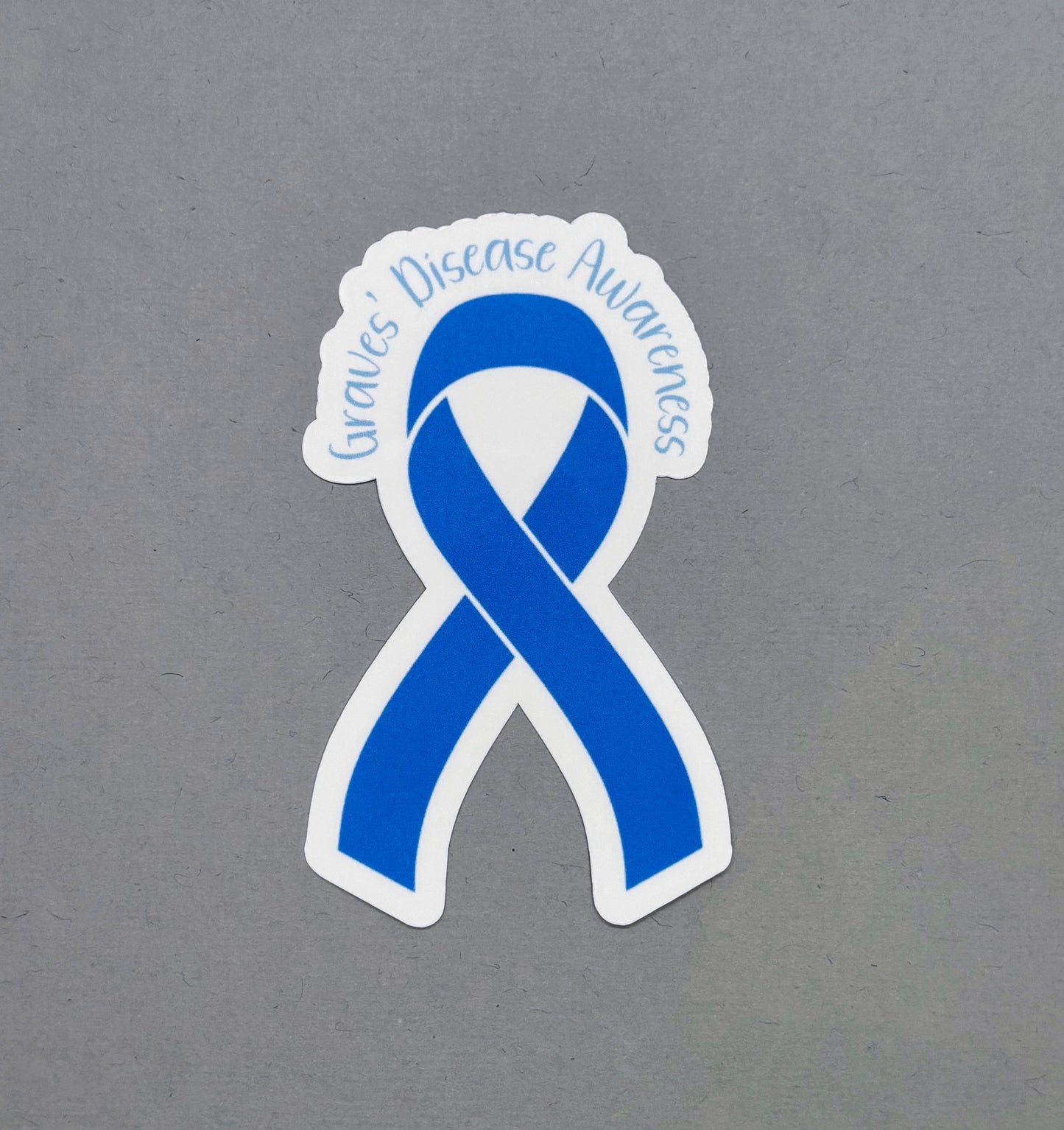 Grave's Disease Awareness Ribbon Sticker