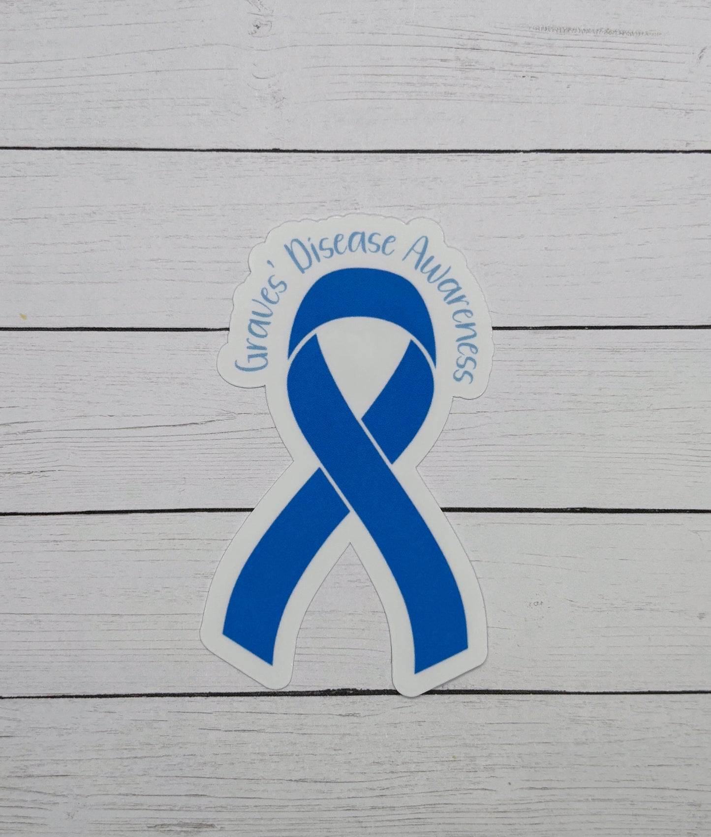 Grave's Disease Awareness Ribbon Sticker