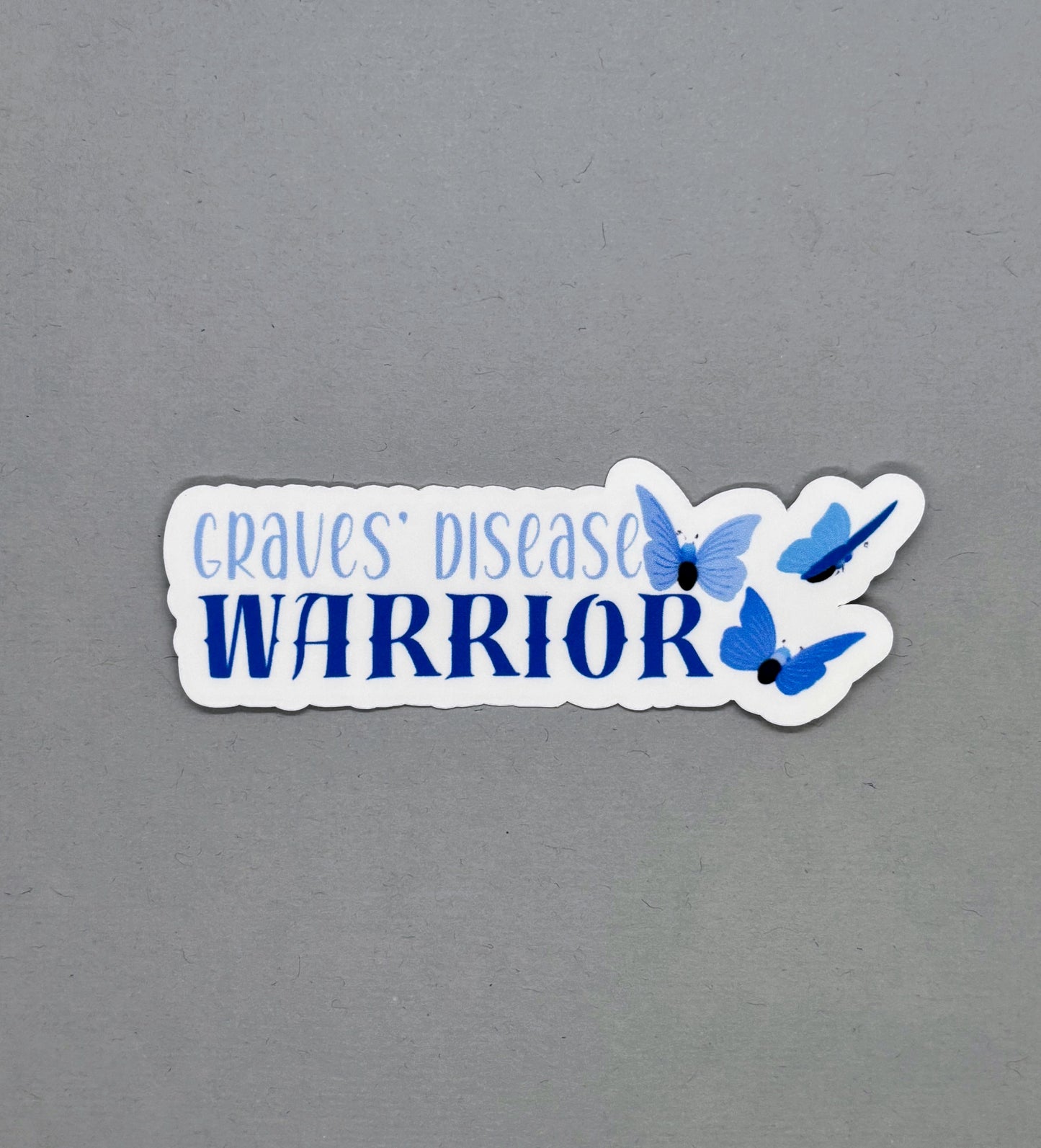 Grave's Disease Warrior Butterflies Sticker