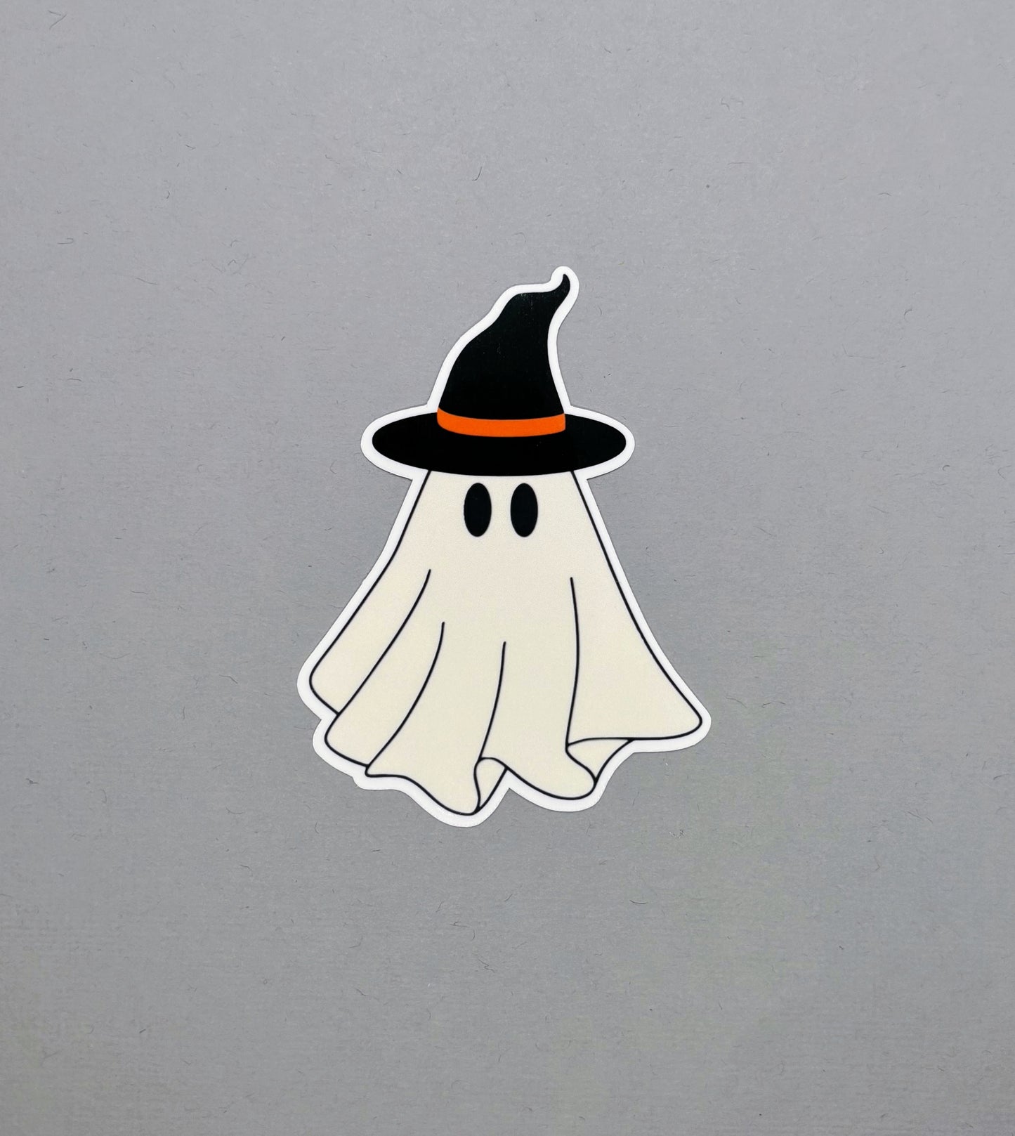 Ghost with Witch Hat Sticker