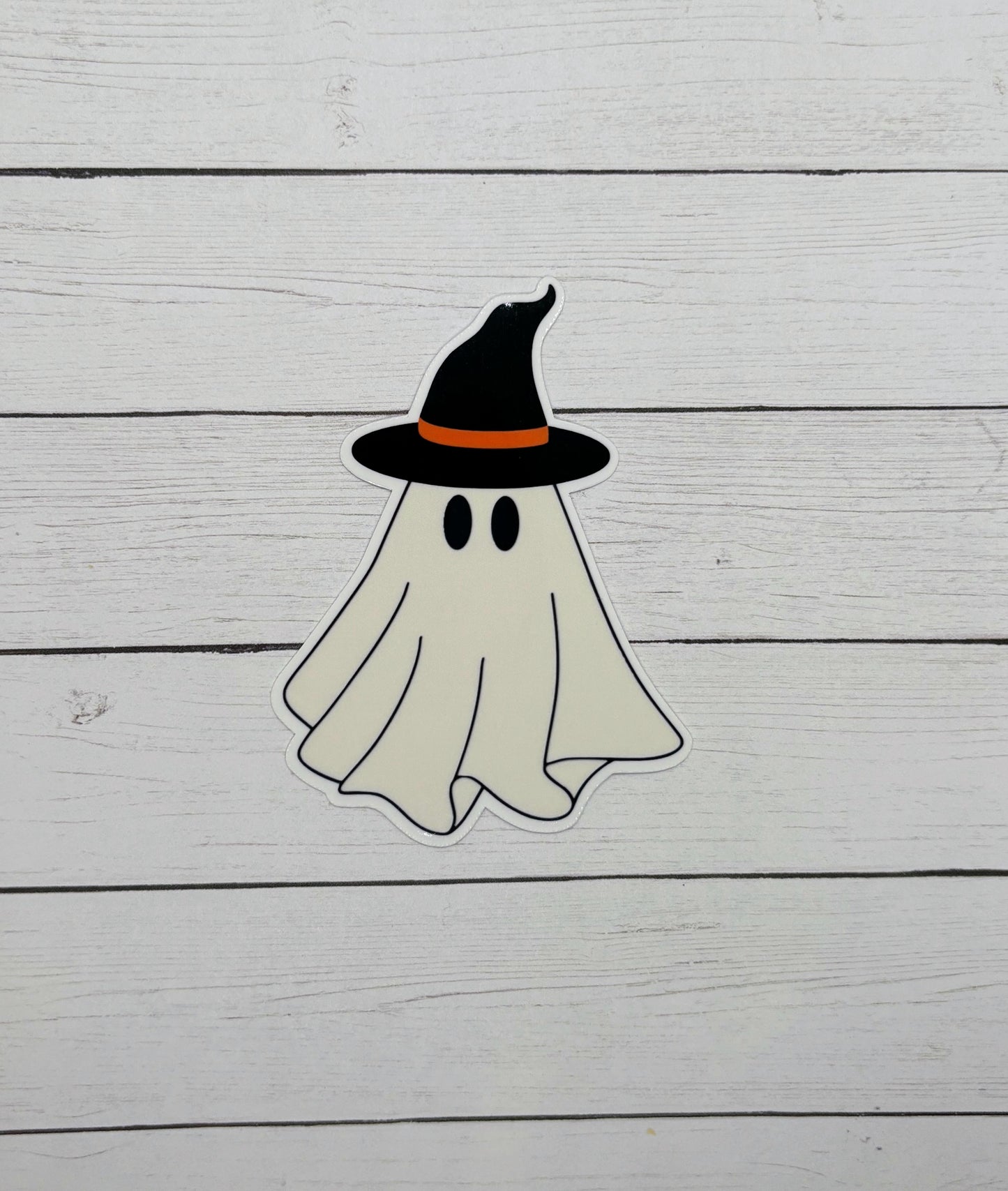 Ghost with Witch Hat Sticker