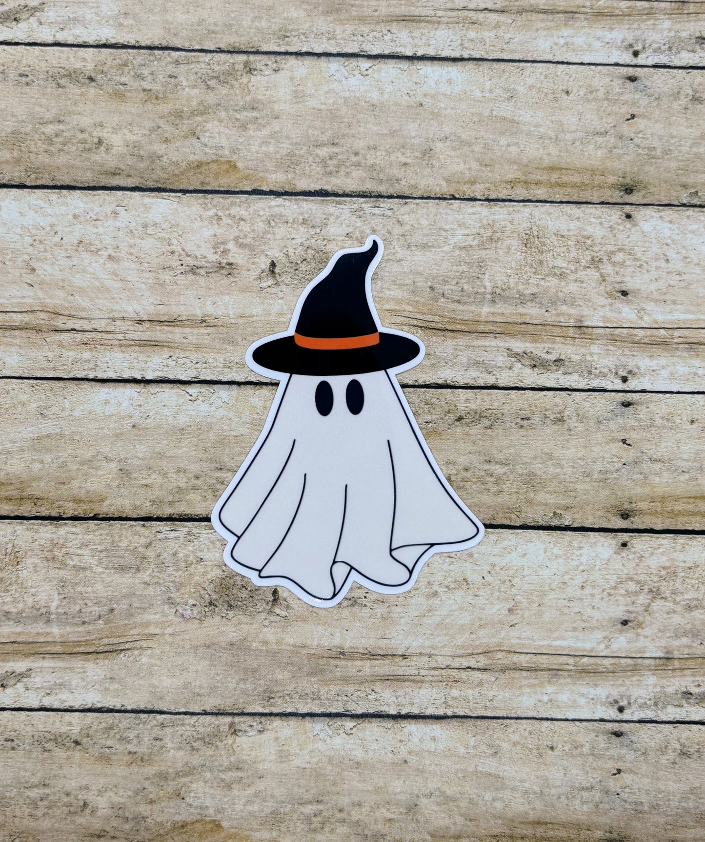 Ghost with Witch Hat Sticker