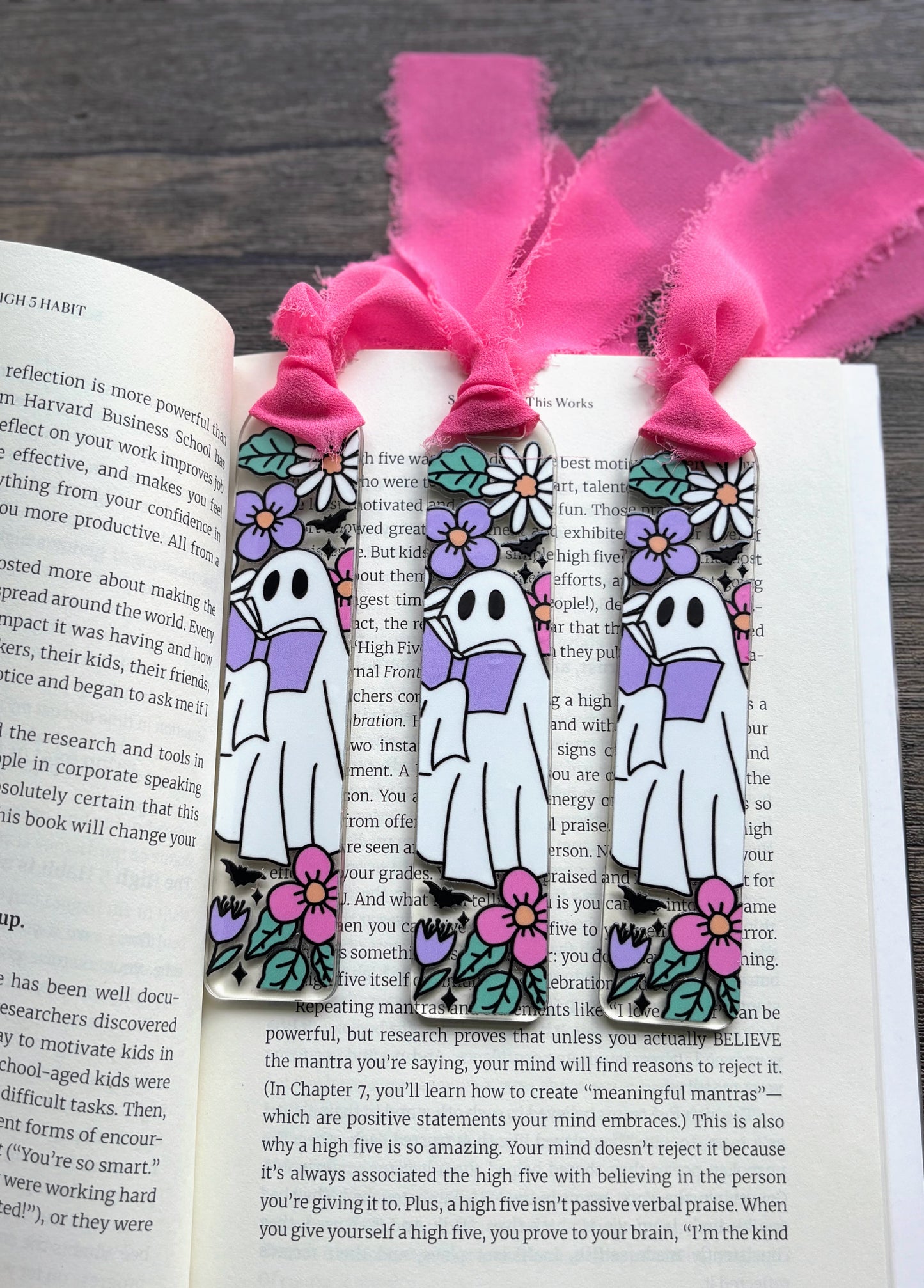 Book Ghost Flowers Bookmark