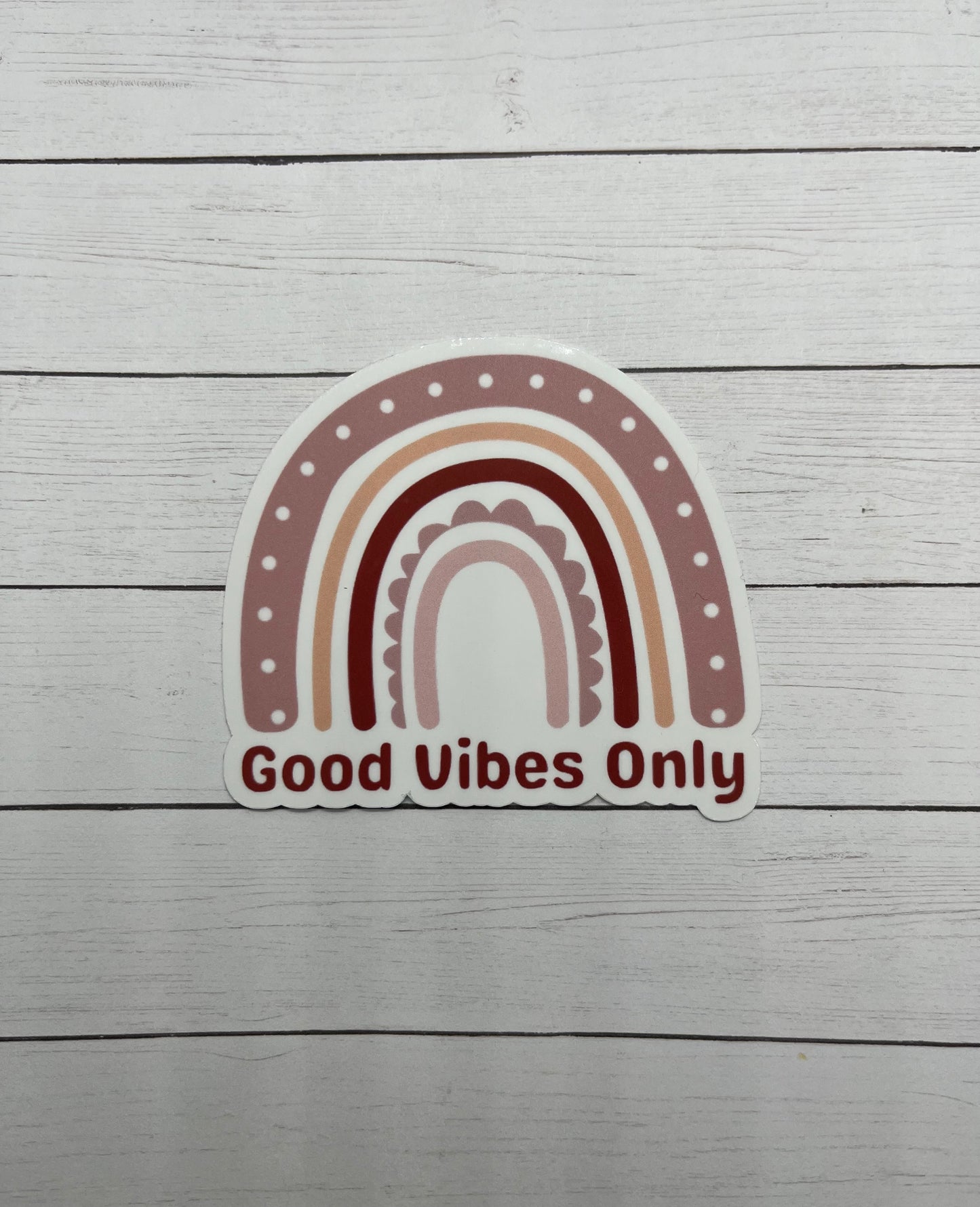 Good Vibes Only Rainbow Sticker