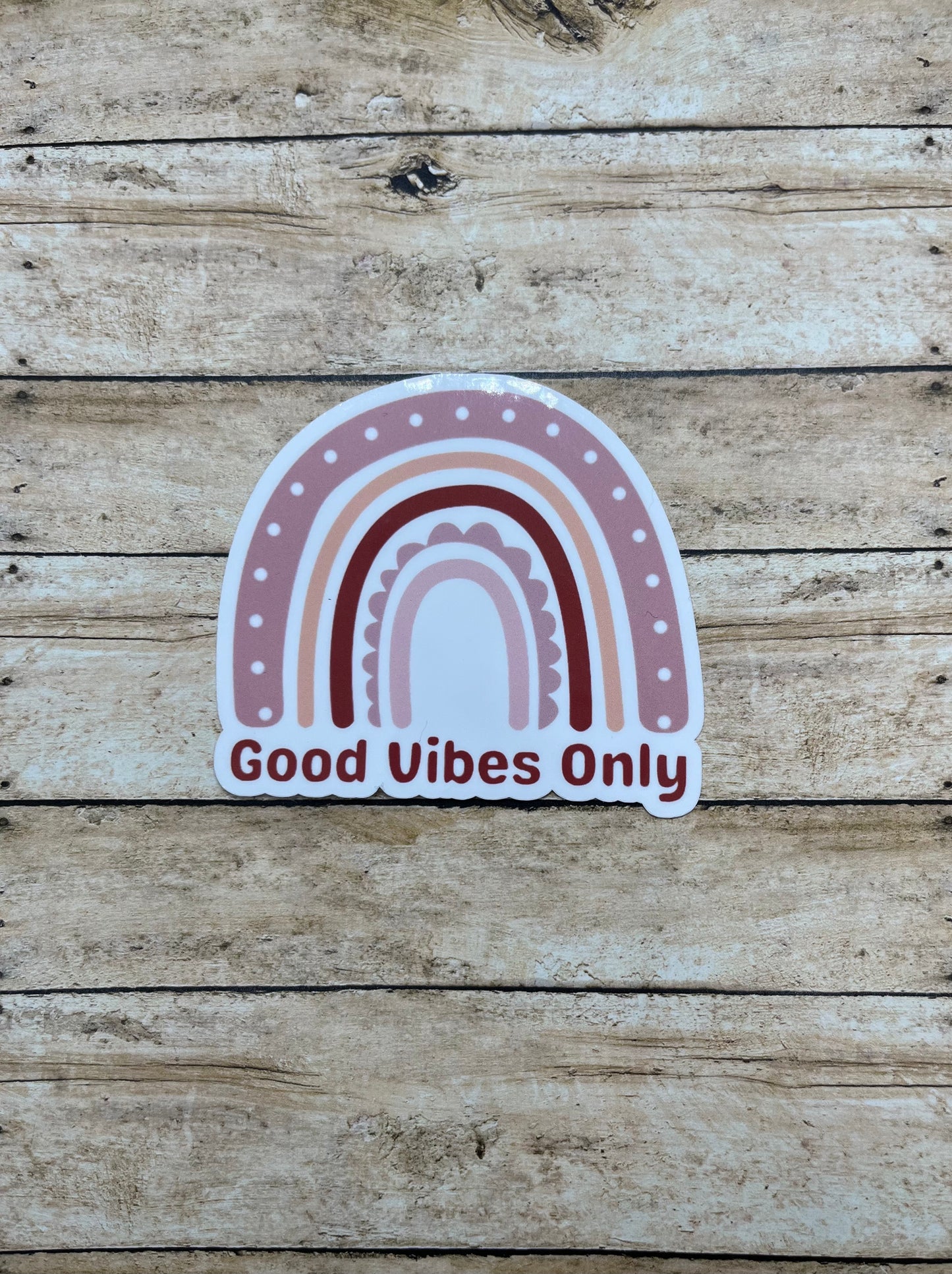 Good Vibes Only Rainbow Sticker