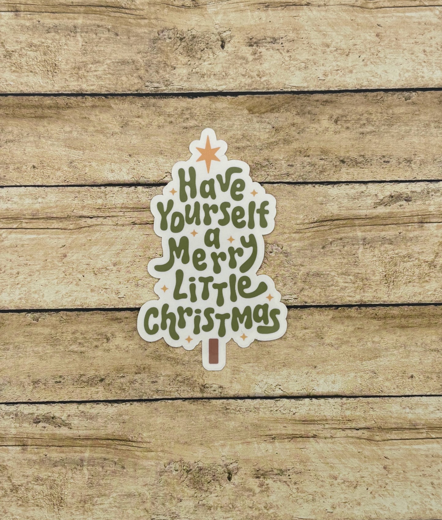 Cute Tree Christmas Sticker
