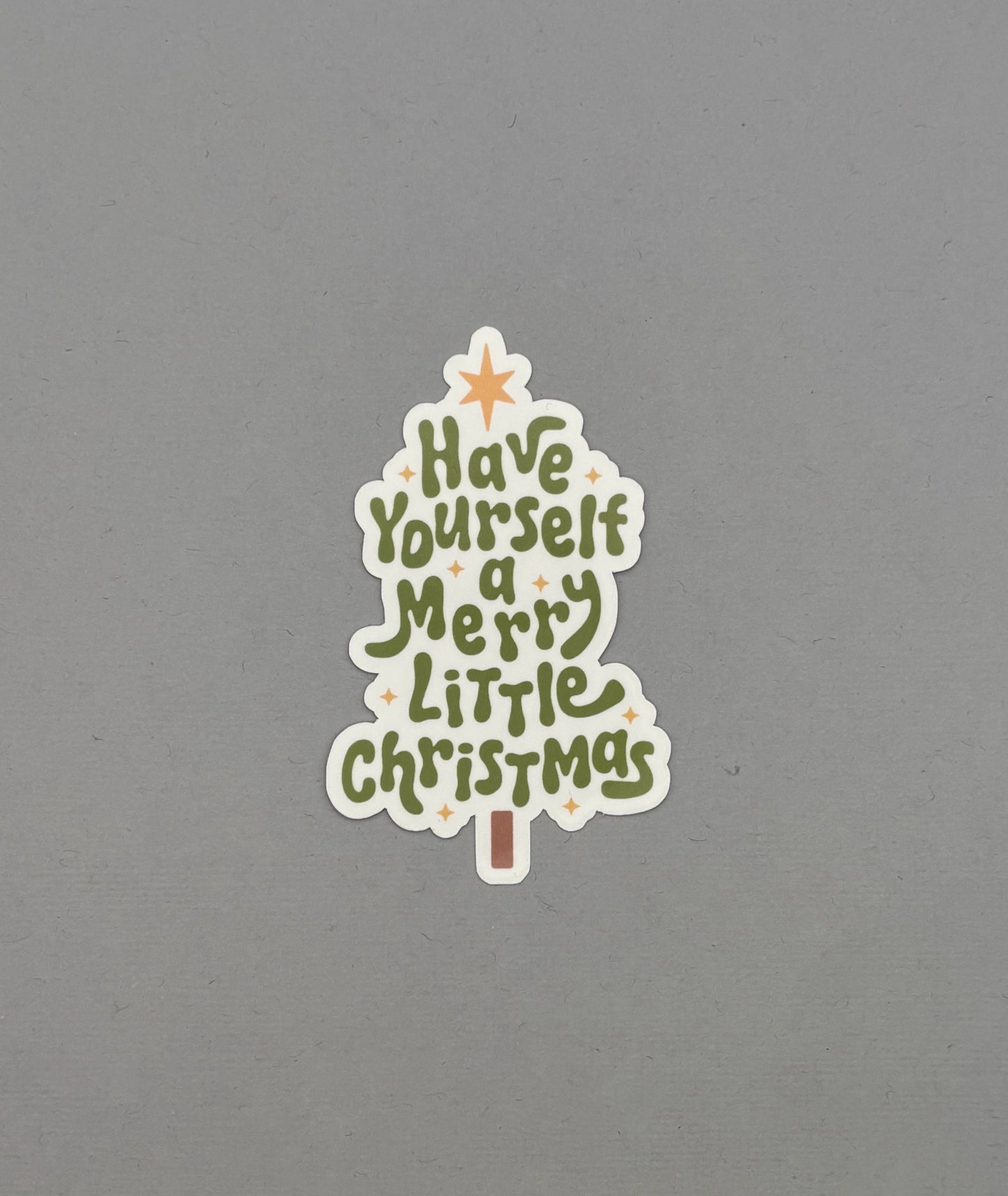 Cute Tree Christmas Sticker
