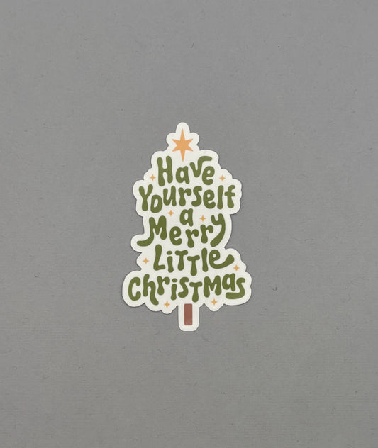 Cute Tree Christmas Sticker
