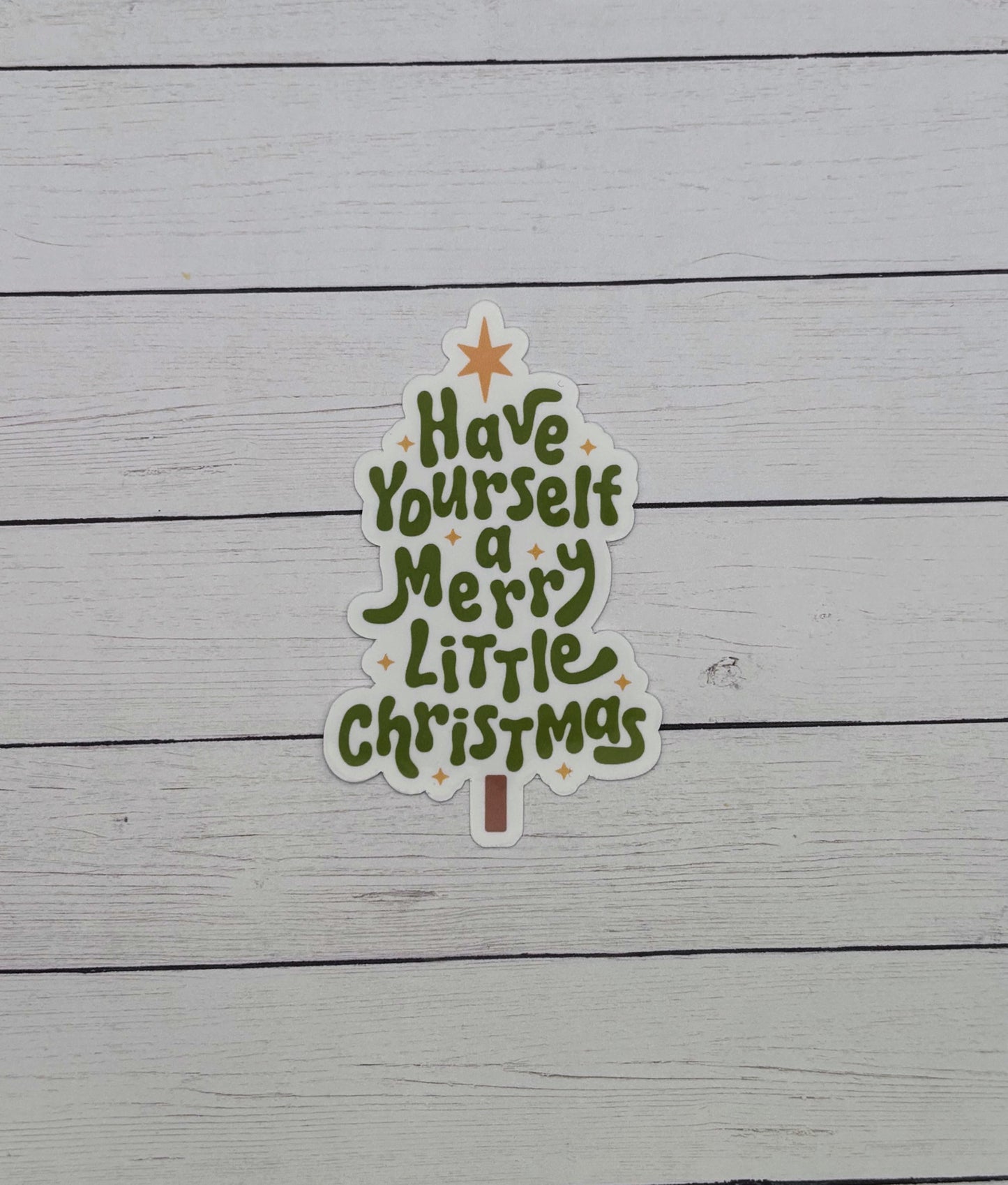 Cute Tree Christmas Sticker