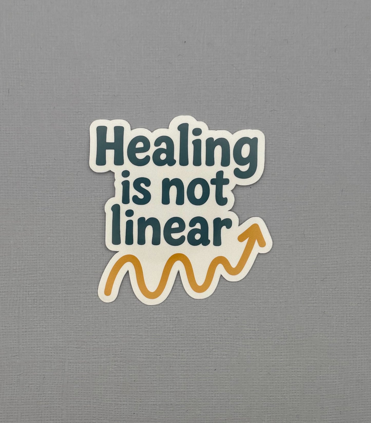 Healing is Not Linear Sticker