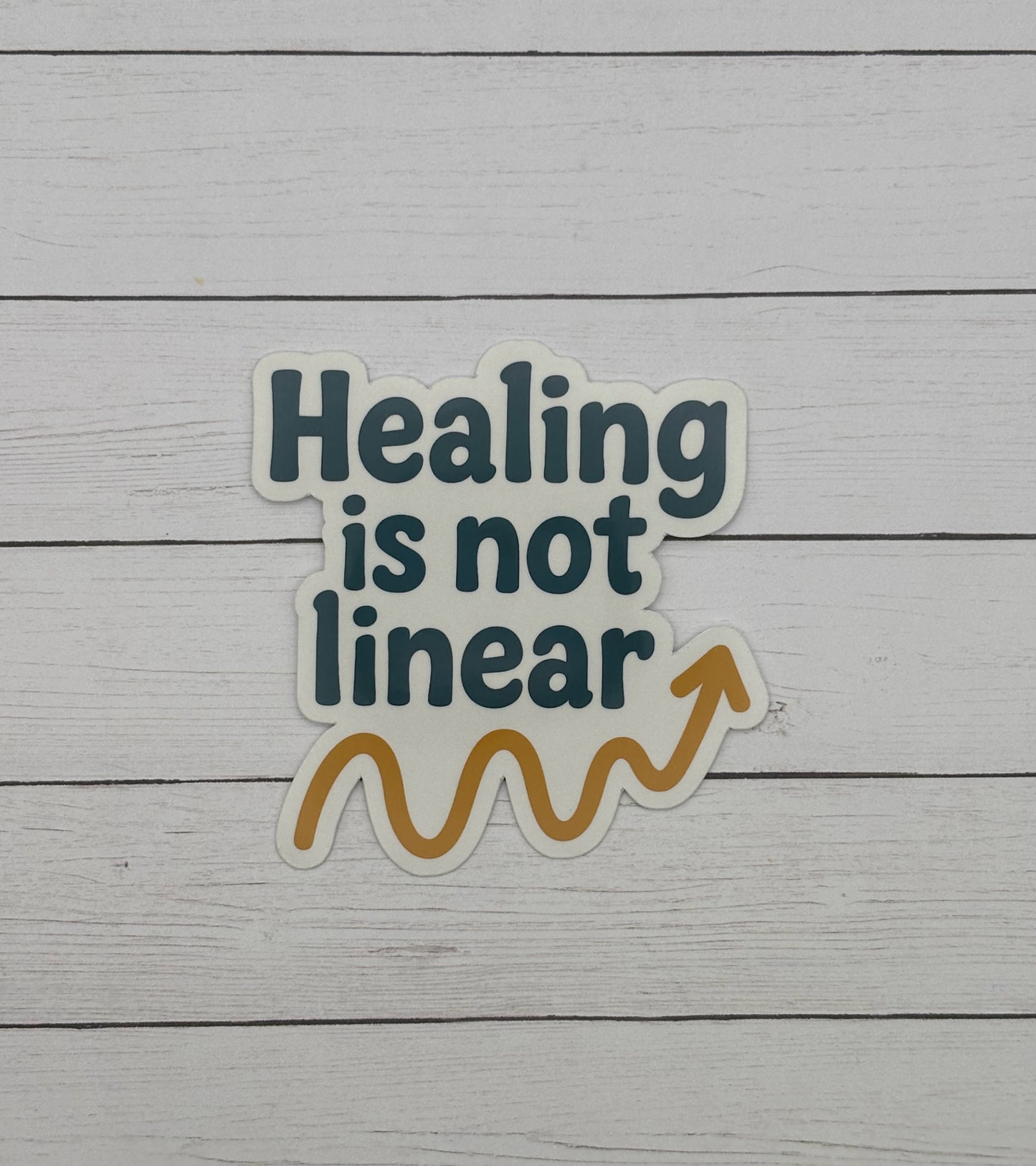 Healing is Not Linear Sticker