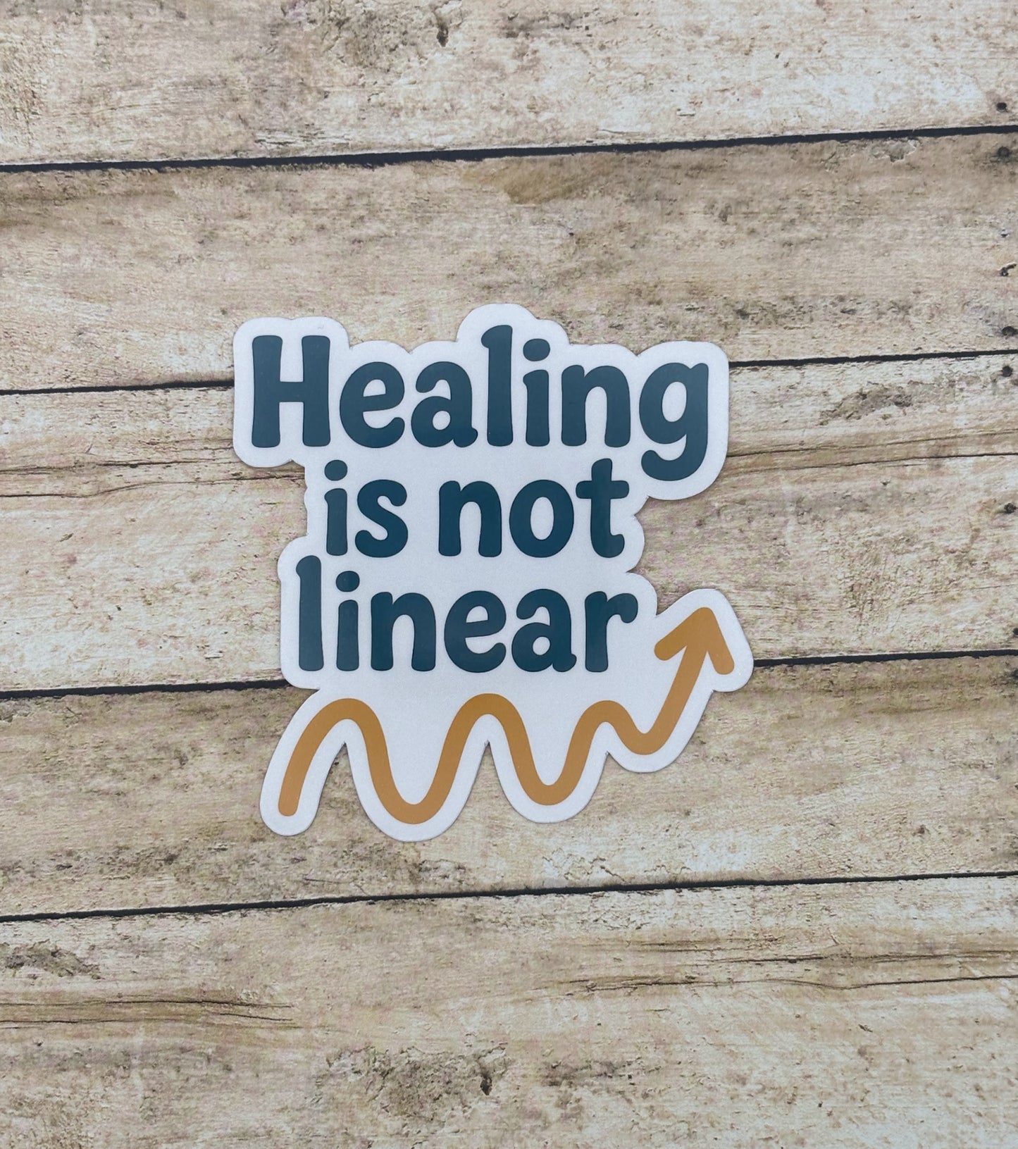 Healing is Not Linear Sticker