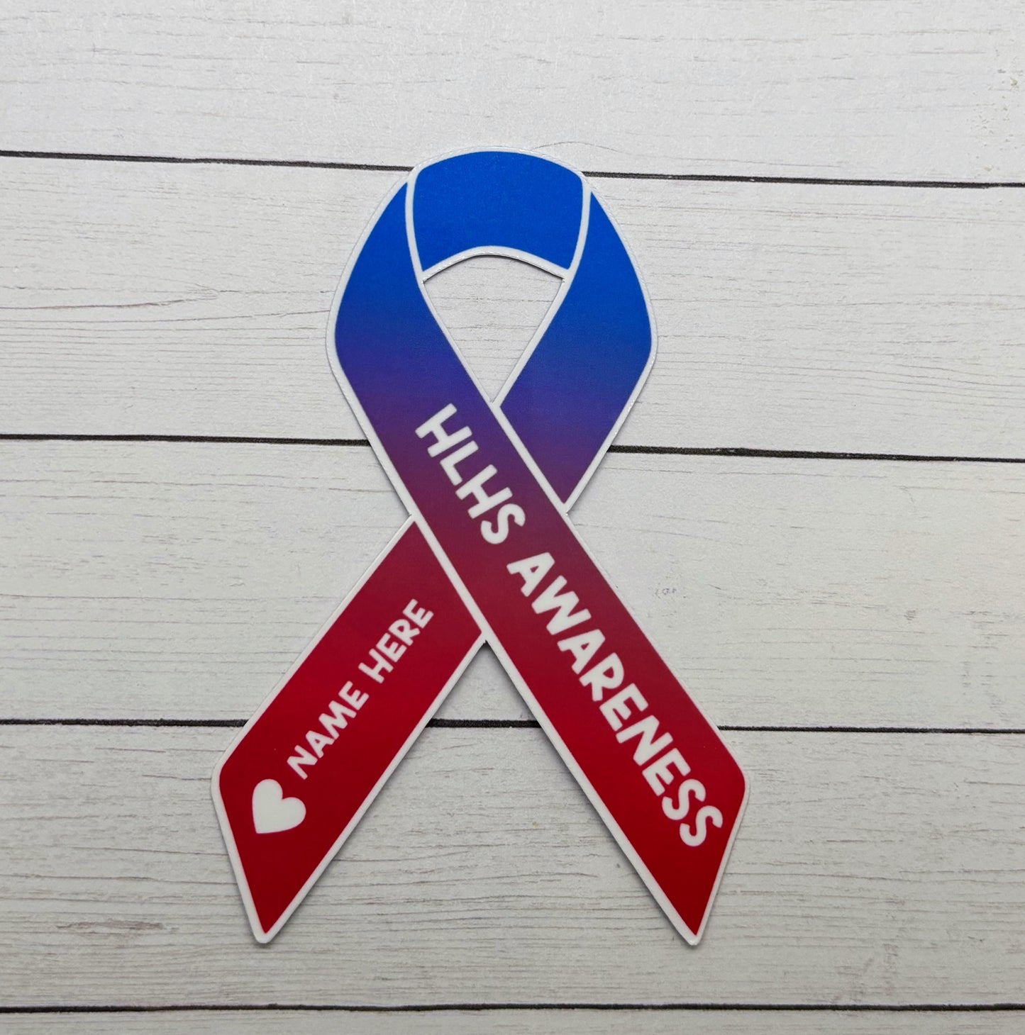 HLHS Awareness Custom Ribbon Sticker