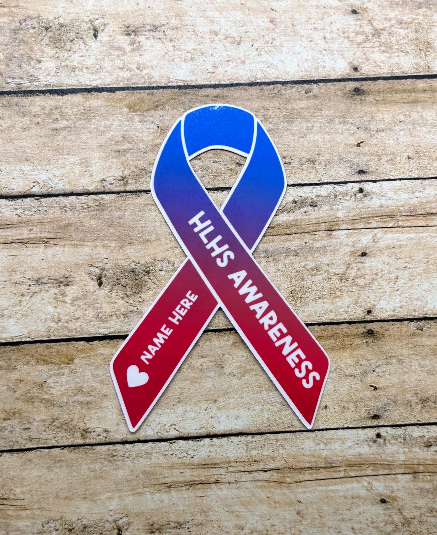 HLHS Awareness Custom Ribbon Sticker