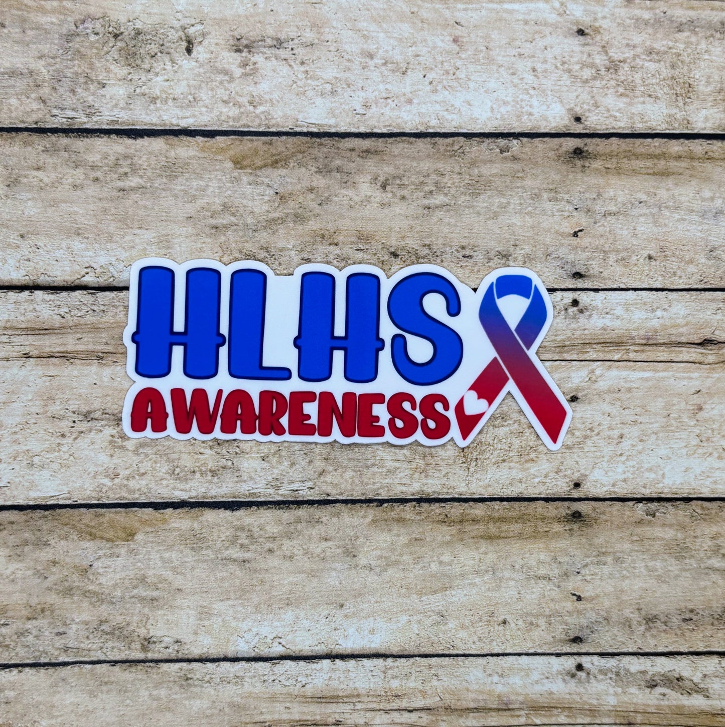 HLHS Awareness with Ribbon Sticker