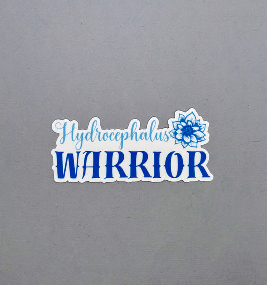 Hydrocephalus Warrior Flower Sticker