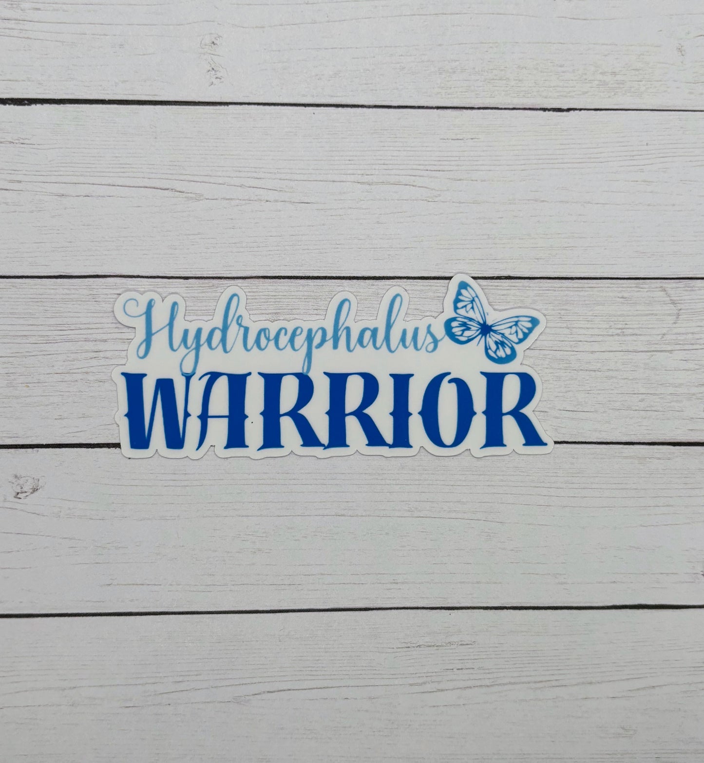 Hydrocephalus Warrior Butterfly Sticker