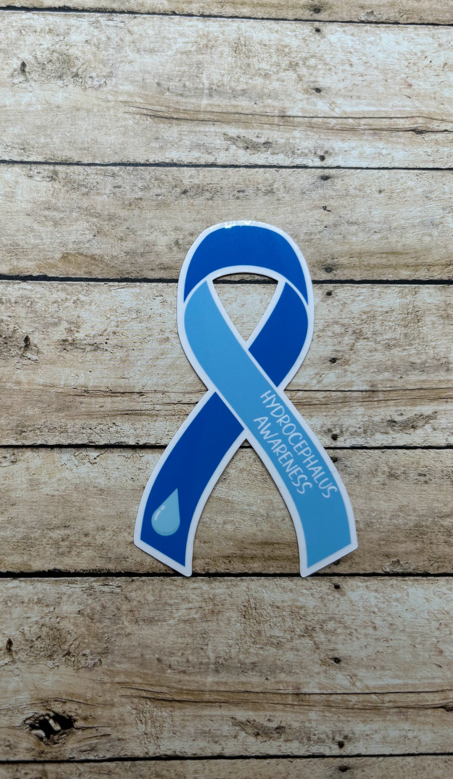 Hydrocephalus Awareness Ribbon Sticker