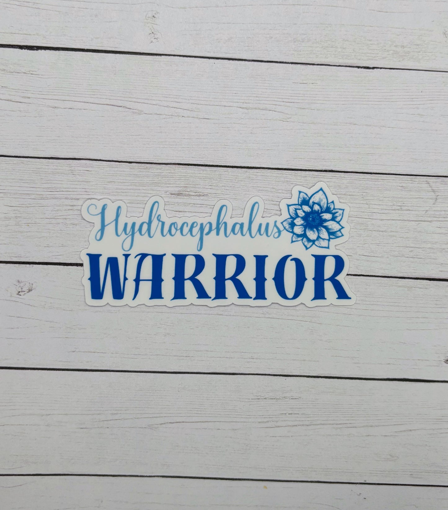 Hydrocephalus Warrior Flower Sticker