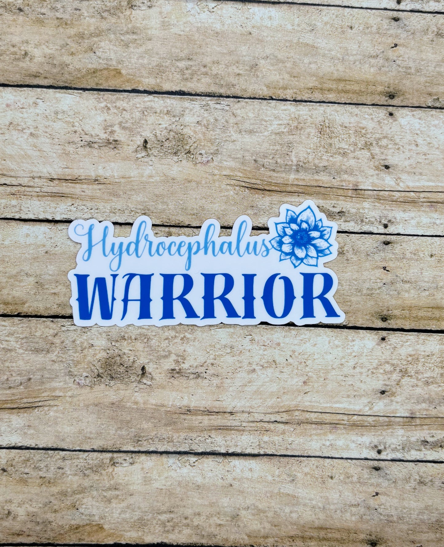 Hydrocephalus Warrior Flower Sticker