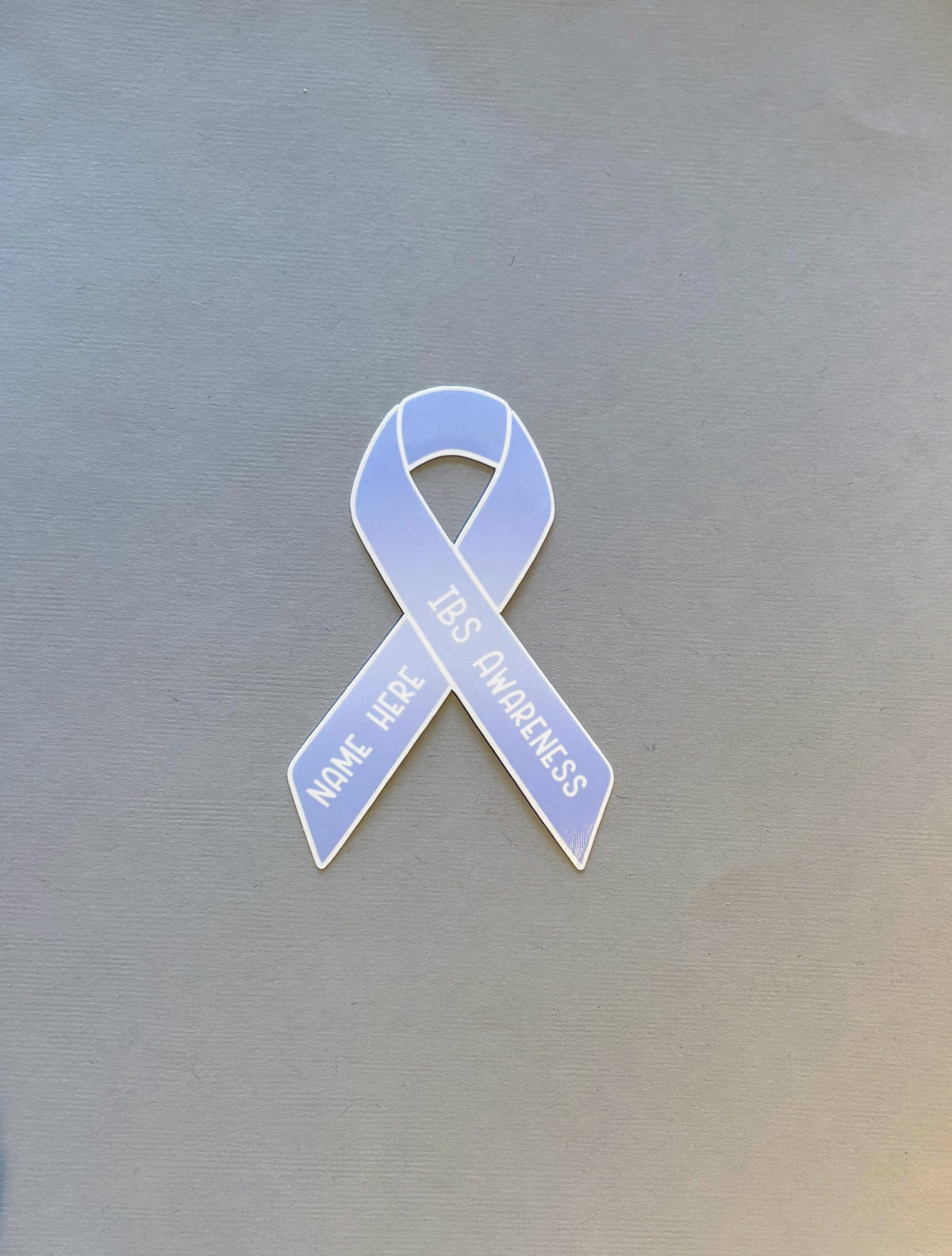 Ibs Color Ribbon IBS (Irritable Bowel Syndrome) Awareness Custom Ribbon Sticker – Made ...