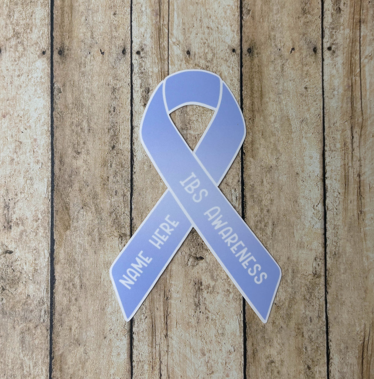 Ibs Color Ribbon IBS (Irritable Bowel Syndrome) Awareness Custom Ribbon Sticker – Made ...