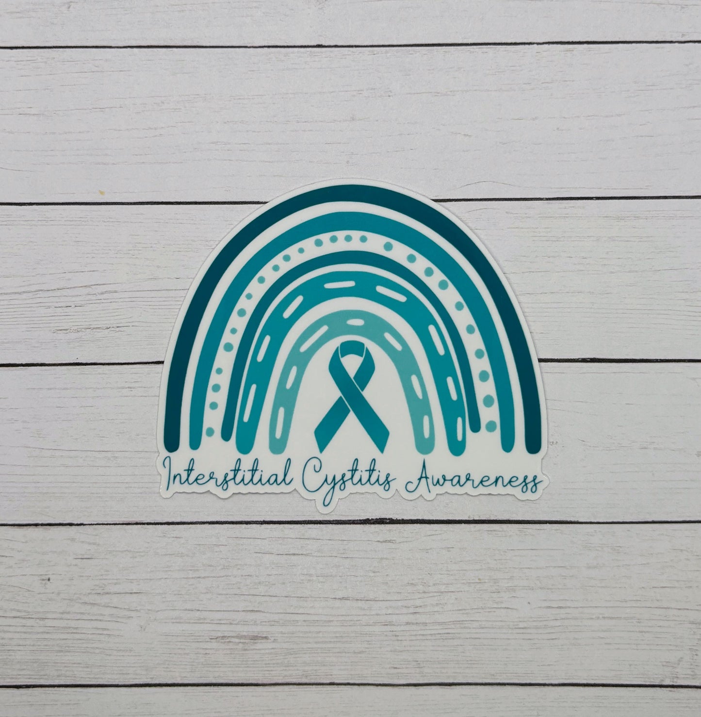 Interstitial Cystitis Awareness Rainbow Sticker