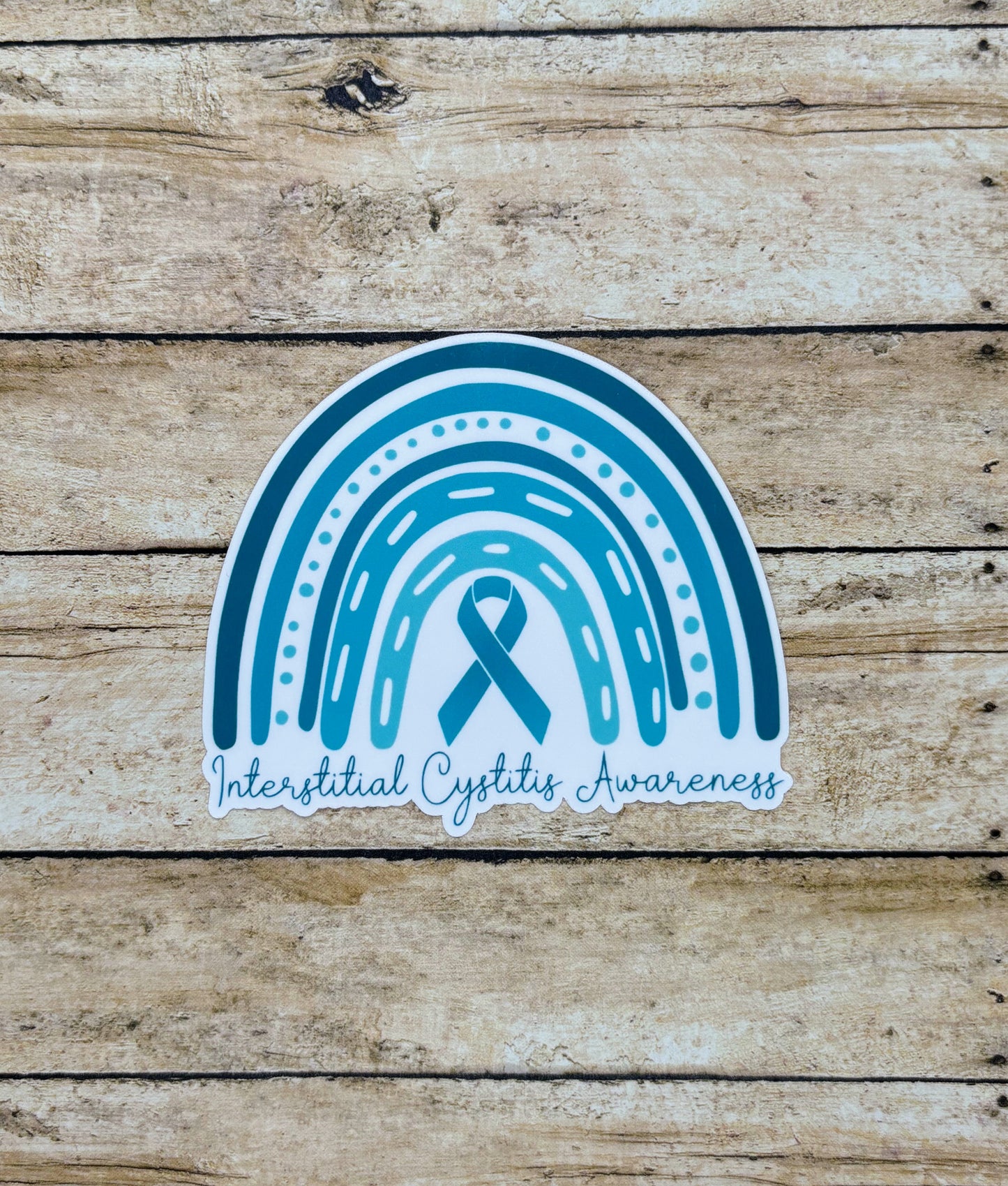 Interstitial Cystitis Awareness Rainbow Sticker