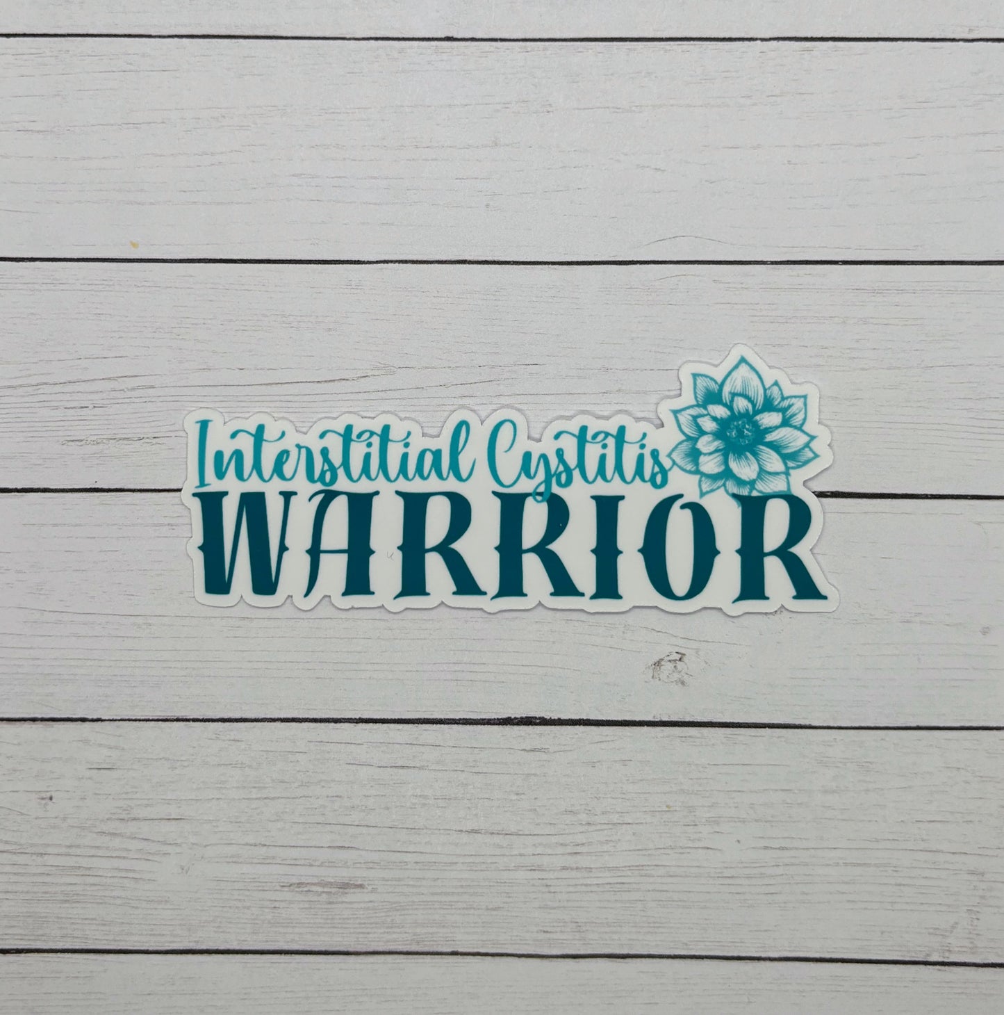 Interstitial Cystitis Warrior Flower Sticker