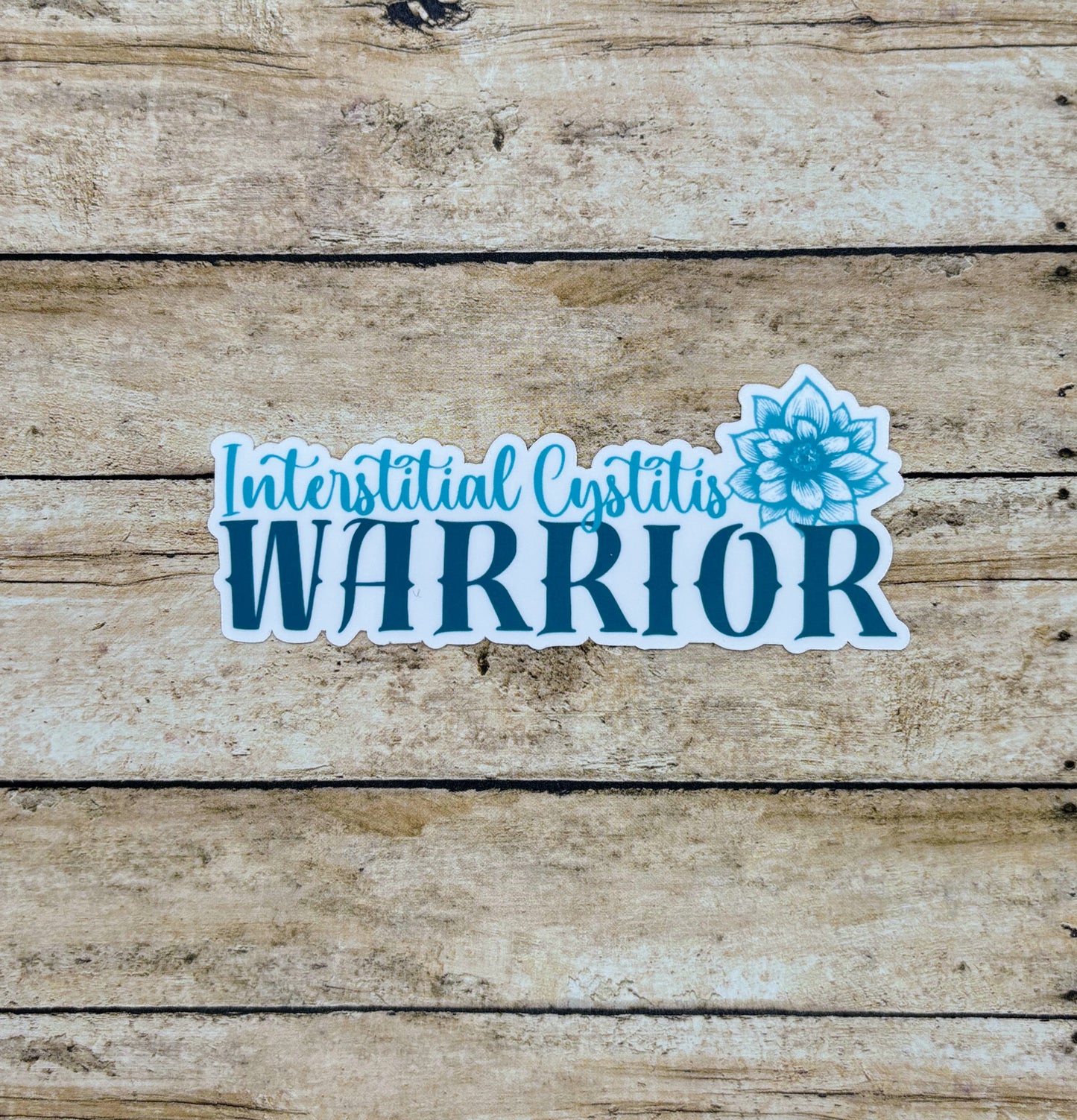 Interstitial Cystitis Warrior Flower Sticker