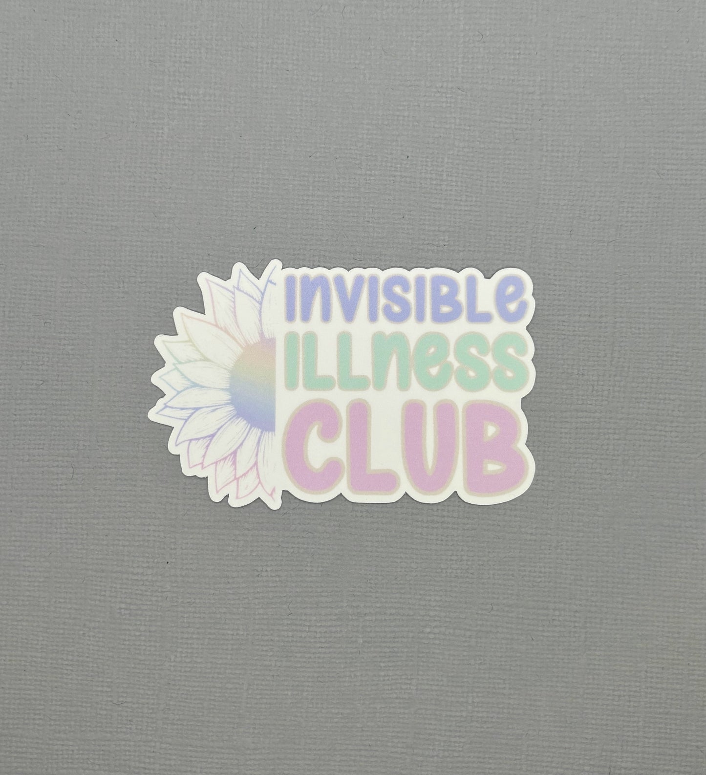 Invisible Illness Club Sunflower Sticker