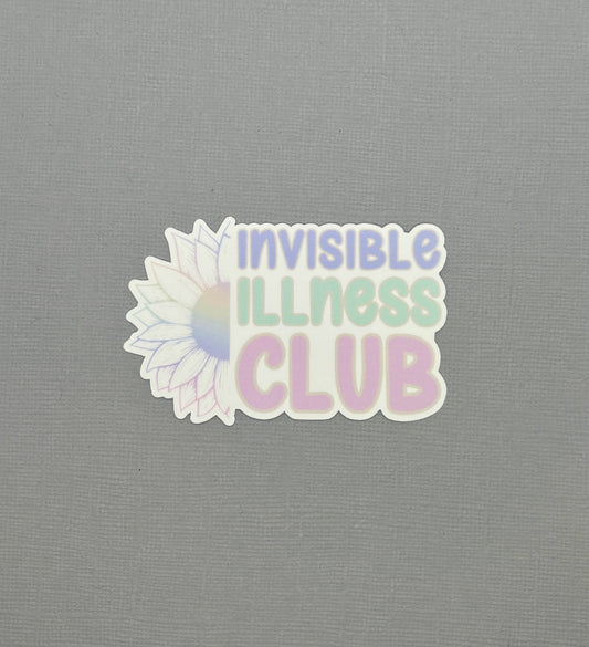 Invisible Illness Club Sunflower Sticker