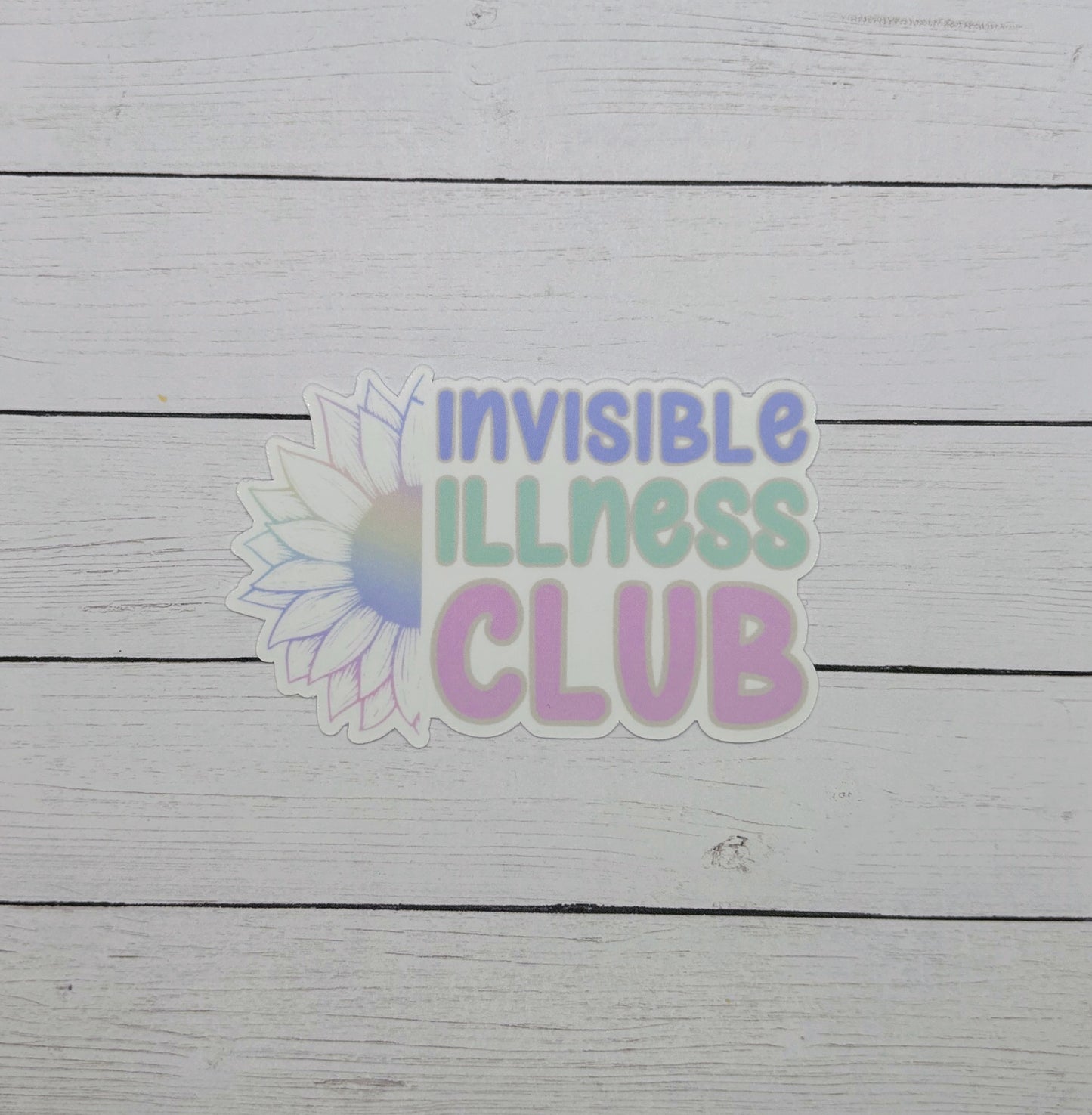 Invisible Illness Club Sunflower Sticker