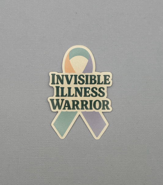 Invisible Illness Warrior Ribbon Sticker