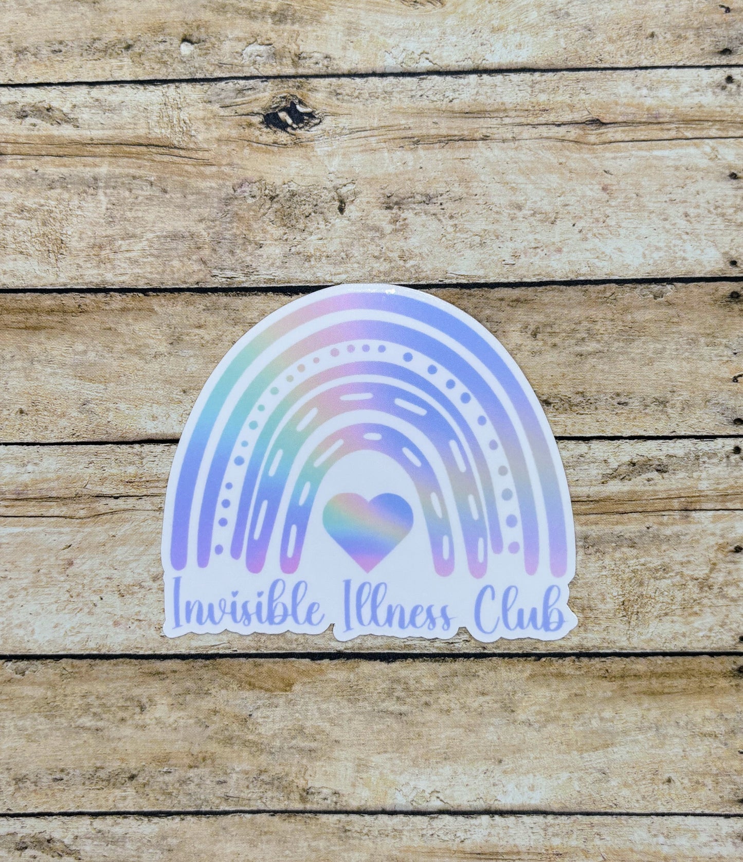 Invisible Illness Club Rainbow Sticker